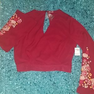 Beautiful long sleeve crop top